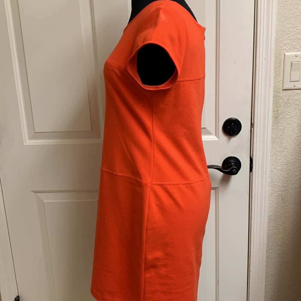 Banana Republic Size 10 Orange Dress. 72% Polyester, 23% Rayon, 5% Spand… - Picture 9 of 9